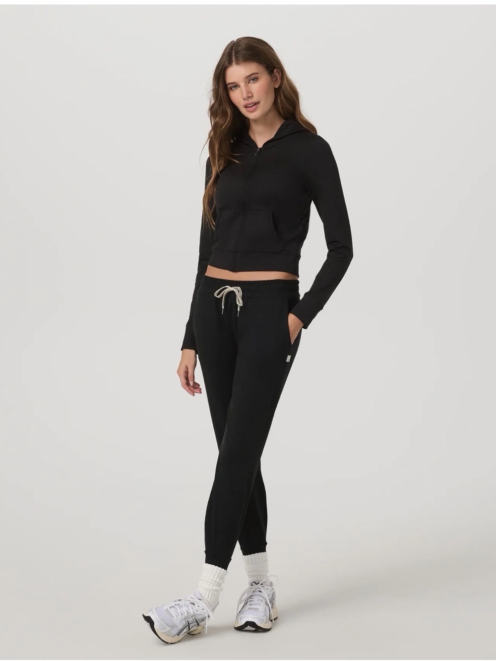 Vuori Black Jogger Pants with Contrast Drawstring